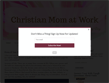 Tablet Screenshot of christianmomatwork.com